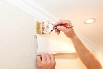 Pose de papier peint à Fleury-sur-Orne — revêtements muraux et toiles de verre
